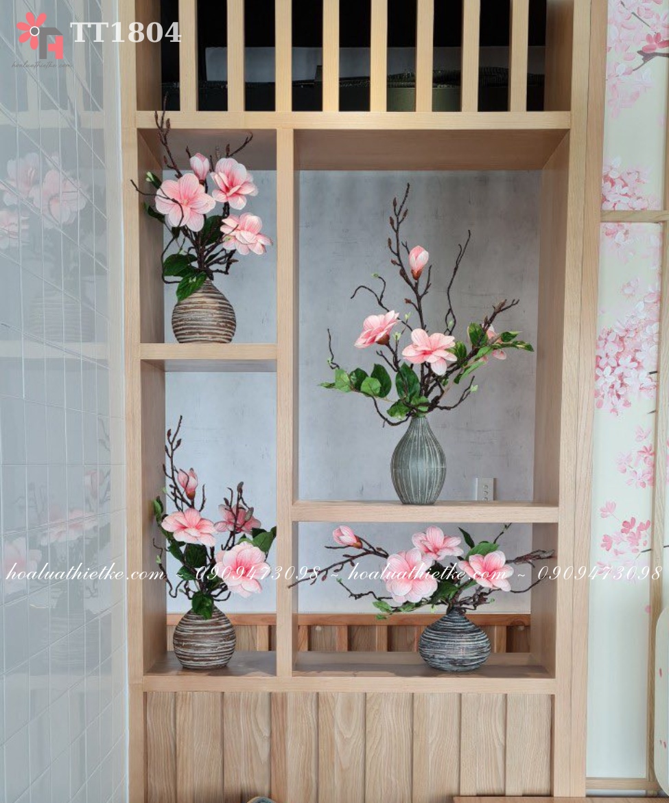 Bình hoa mộc lan cắm kiểu Nhật TT1803