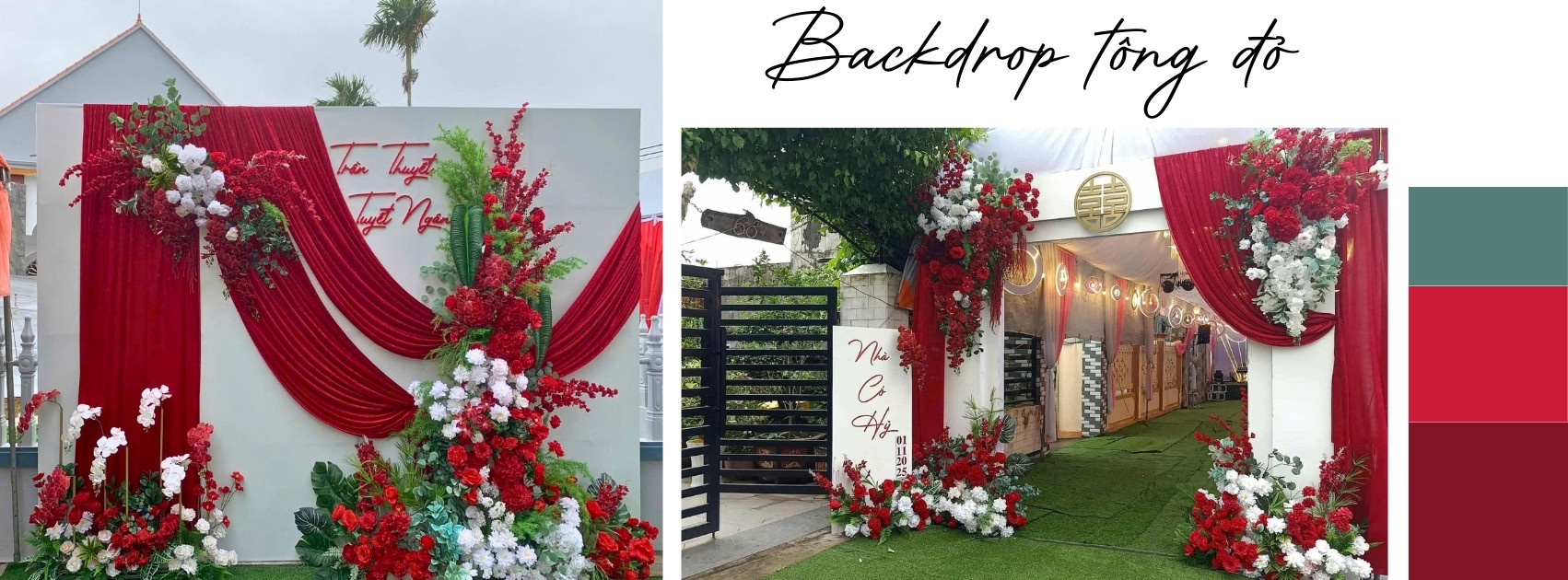 Banner thi công trang trí hoaluathietke 3