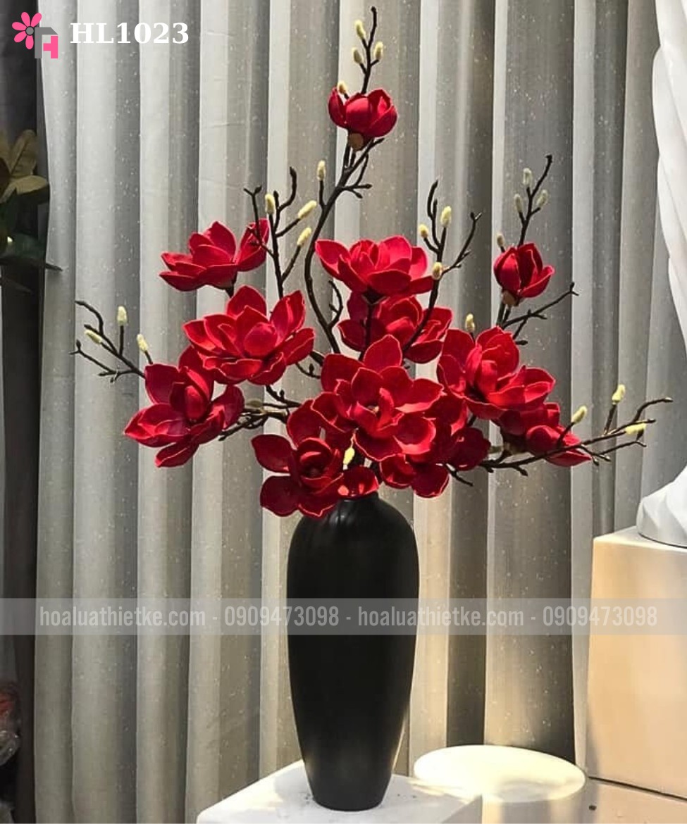 Bình hoa mộc lan đỏ HL1023