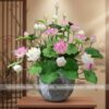 Chậu sen giả lớn trưng đại sảnh HL1032