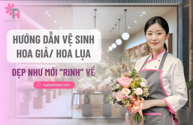 Hướng dẫn vệ sinh hoa giả - hoa lụa